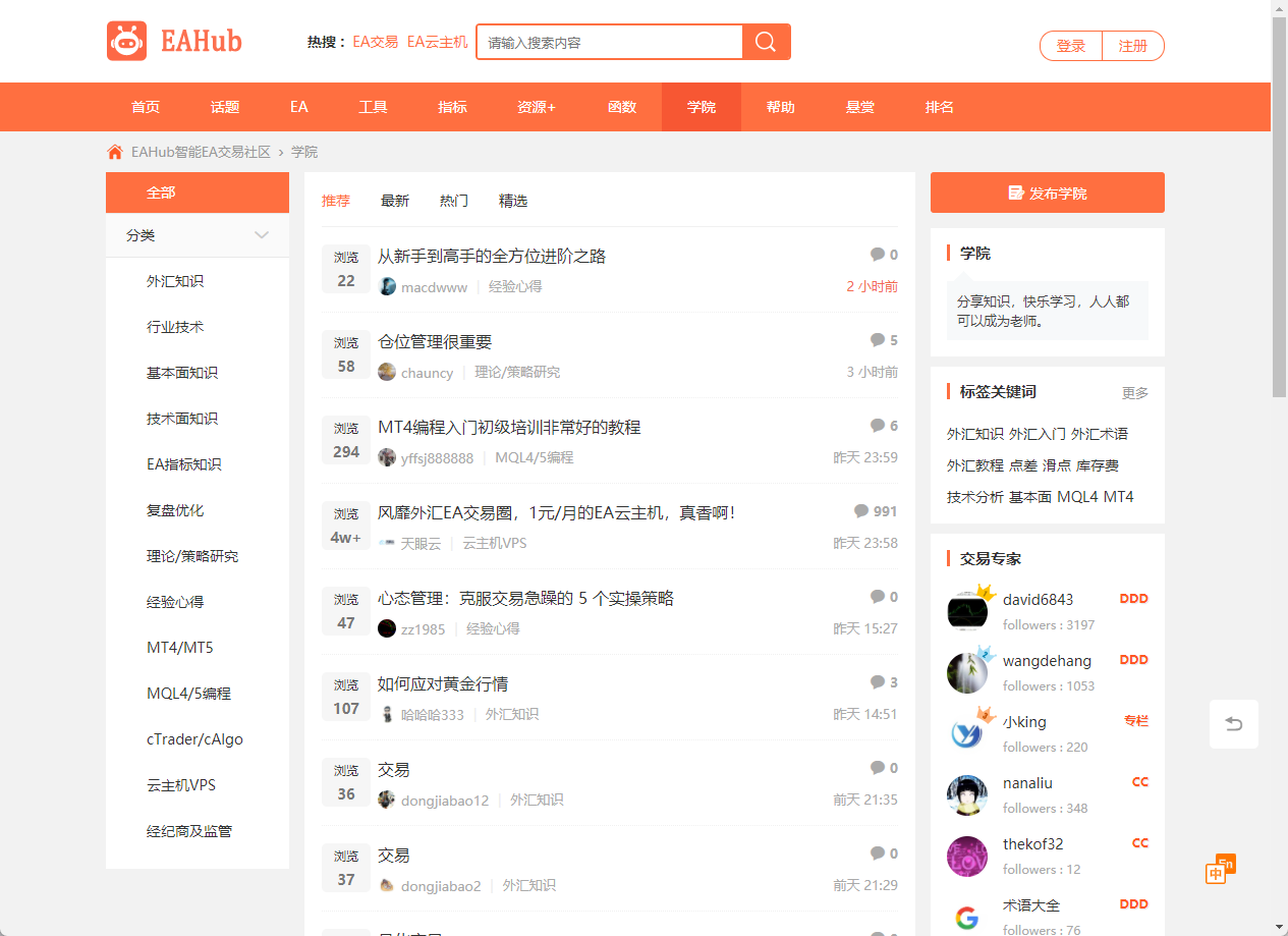 EAHub外汇学院